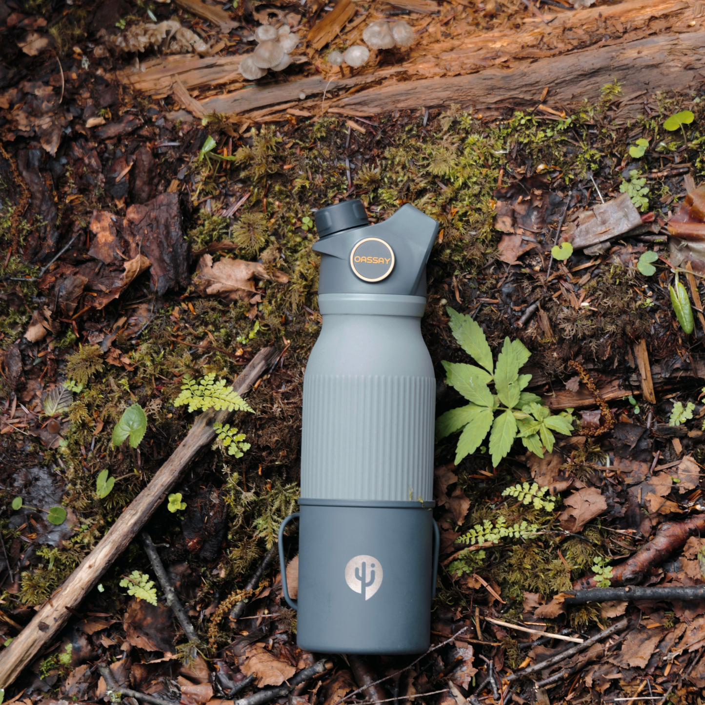 OASSAY FlexFlow Pro Water Filter Cup（Titanium） - Advanced Portable Filtration for Outdoor & Travel