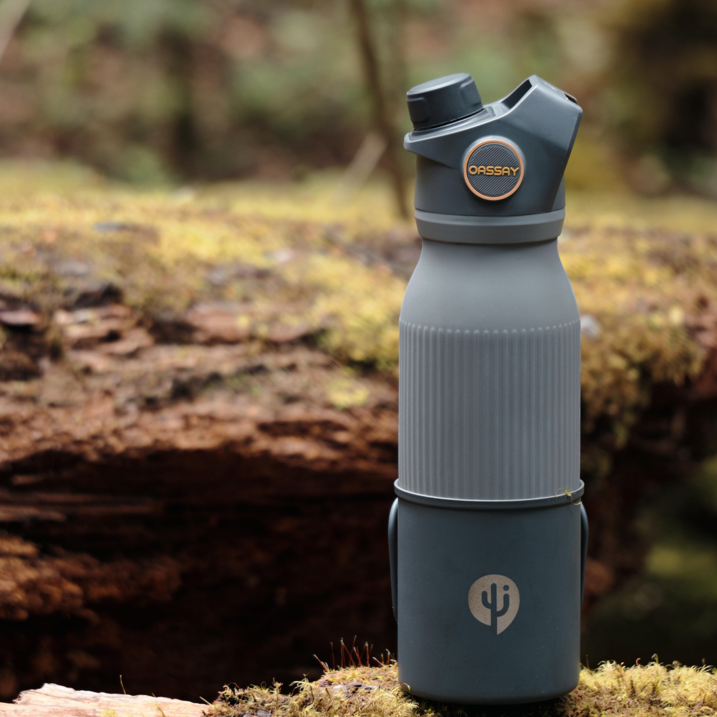 OASSAY FlexFlow Pro Water Filter Cup（Titanium） - Advanced Portable Filtration for Outdoor & Travel
