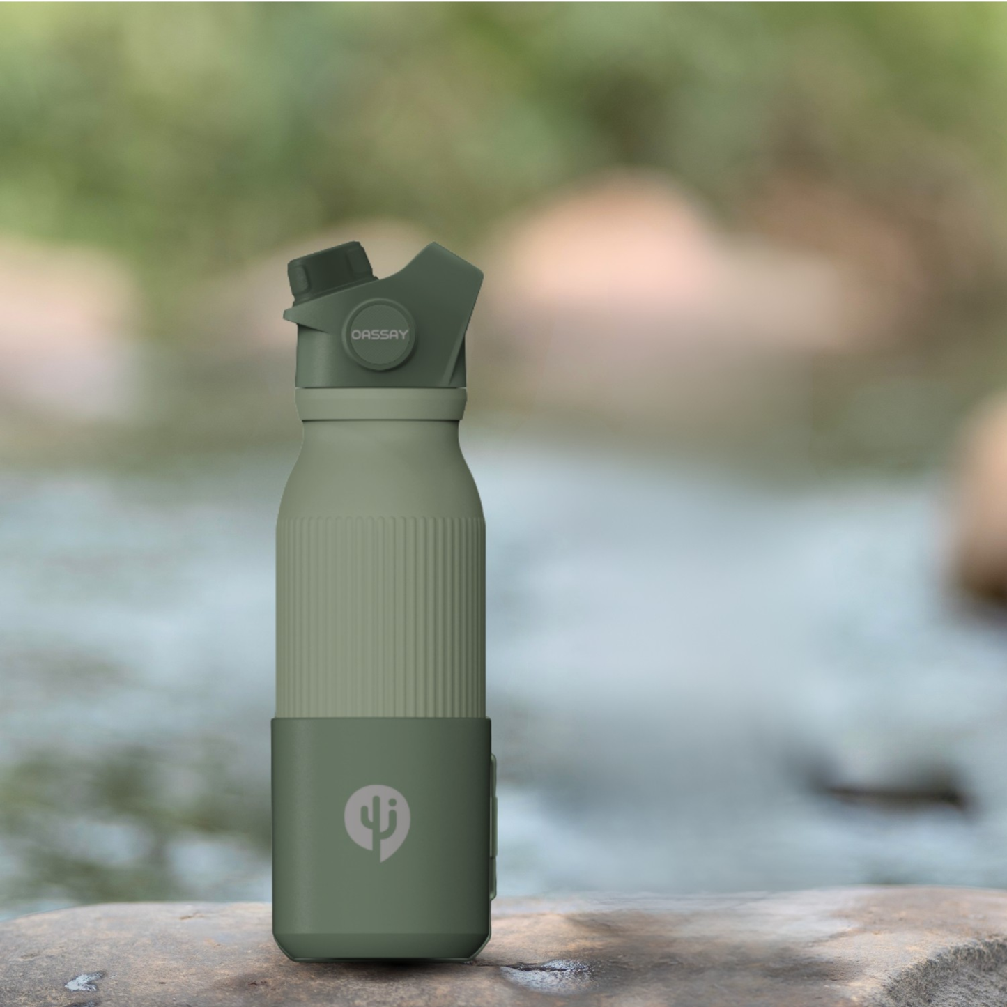 OASSAY FlexFlow Pro Water Filter Cup（Titanium） - Advanced Portable Filtration for Outdoor & Travel